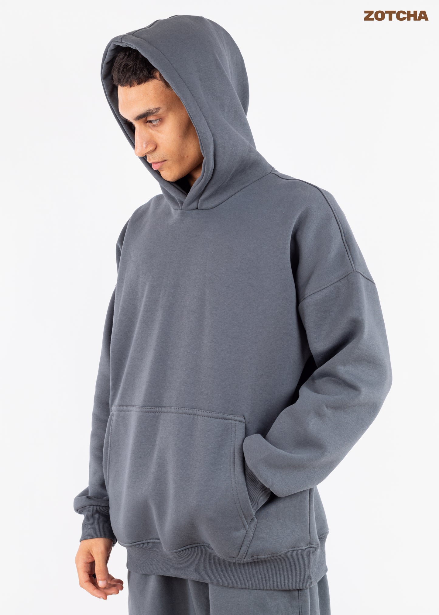 Basic oversized grey hoodie