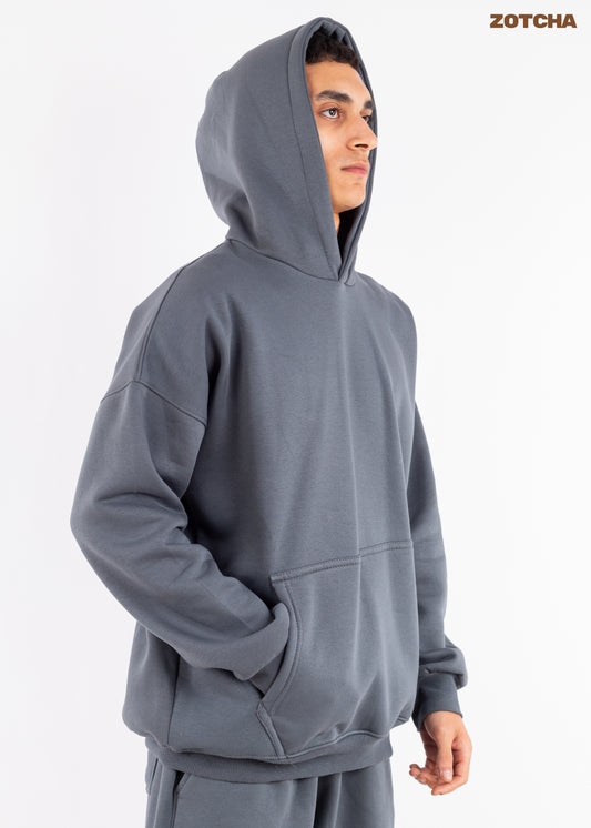 Basic oversized grey hoodie