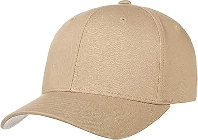 Plain unisex baseball cap with snap closure