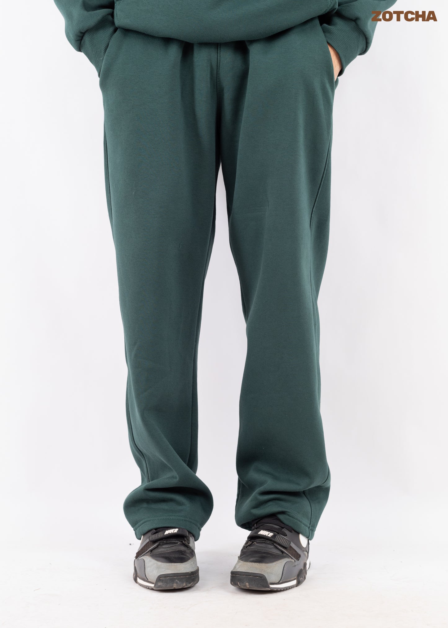 oversized green sweatpants