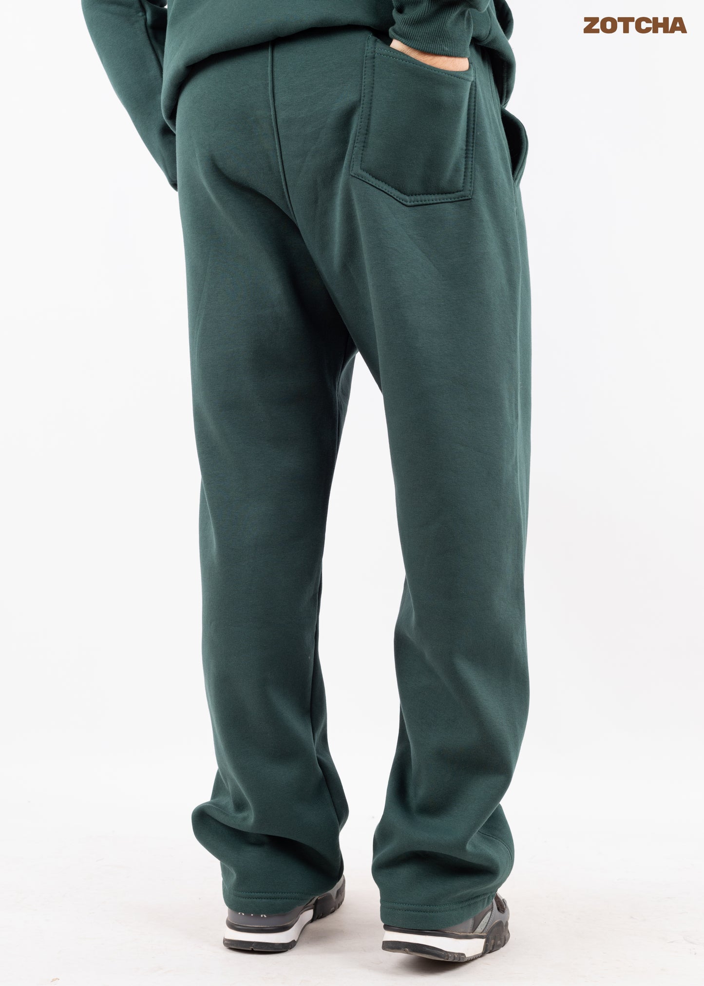 oversized green sweatpants